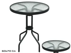 Garden Enjoy stikla galds 60x70 cm ar 5 mm biezu stikla virsmu