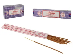 Satya Lavender Incense Sticks, 15g, 12-Pack