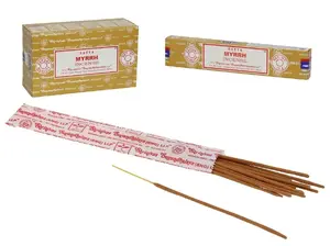 Satya Myrrh Incense Sticks, 15g, 12-Pack