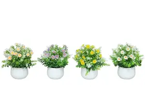 Lito Artificial Daisy in Pot, 21 cm