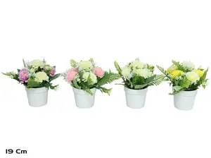 Mākslīgā peonija podiņā Lito 19 cm