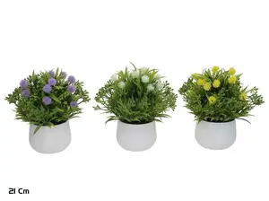 Mākslīgais augs Lito Gypso Grass podā 21 cm