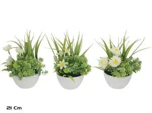 Mākslīgais augs podā Lito Mix Grass 21 cm