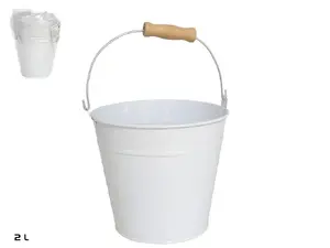 Garden Enjoy decorative bucket flower pot, 2 l