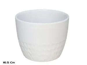 Garden Enjoy Cleo White Planter