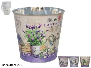 Garden Enjoy Bejar Oval Zinc Plated Bucket, 3 Assortment Set