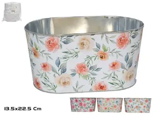 Garden Enjoy Oval Zinc Plated Bucket