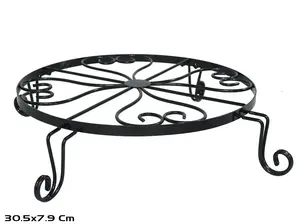 Garden Enjoy Pot Support 30.5x7.9 cm Black