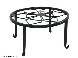 Garden Enjoy Pot Support 23x12 cm Black