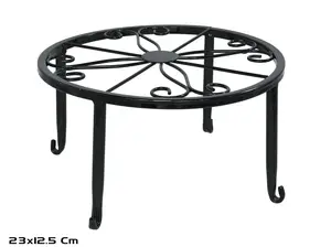 GARDEN ENJOY Pot Support, 23x12.5 cm, Black