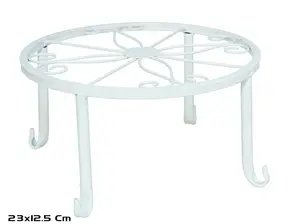 Garden Enjoy Pot Support 23x12.5 cm White