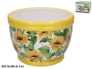 Garden Enjoy Dolomite Flower Pot 22.5x22.5x15.5 cm
