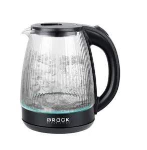 BROCK WK 2405 Electric Kettle, 1.8L, 1500W, Glass Housing with LED Light