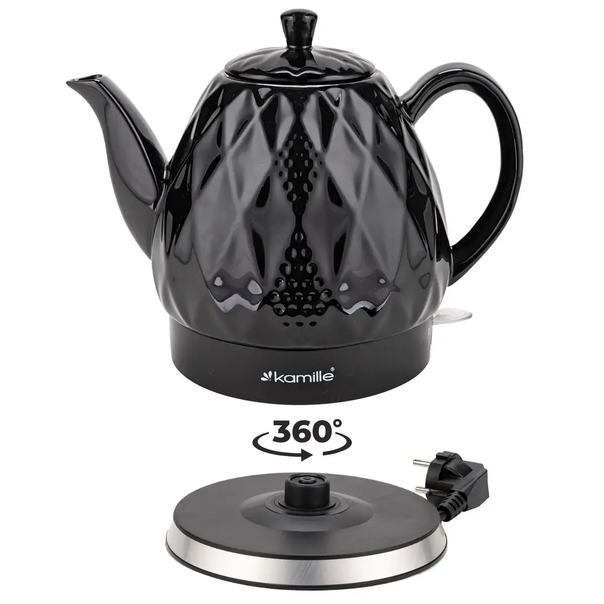 Kamille 1728 Ceramic Electric Kettle 1.5L Photo 3