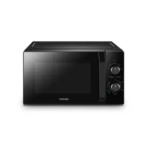 Mikroviļņu krāsns Toshiba MW2 MM20PBK, 20 l, 800 W, mehāniskā vadība, melna