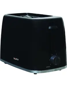 Oliver Voltz Daisy 5OV51440WB 2-Slice Toaster, 700W, 6 Browning Levels, Black