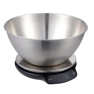 KLAUSBERG KB 7939 Digital Kitchen Scale with 1.8L Stainless Steel Bowl, 5kg Capacity