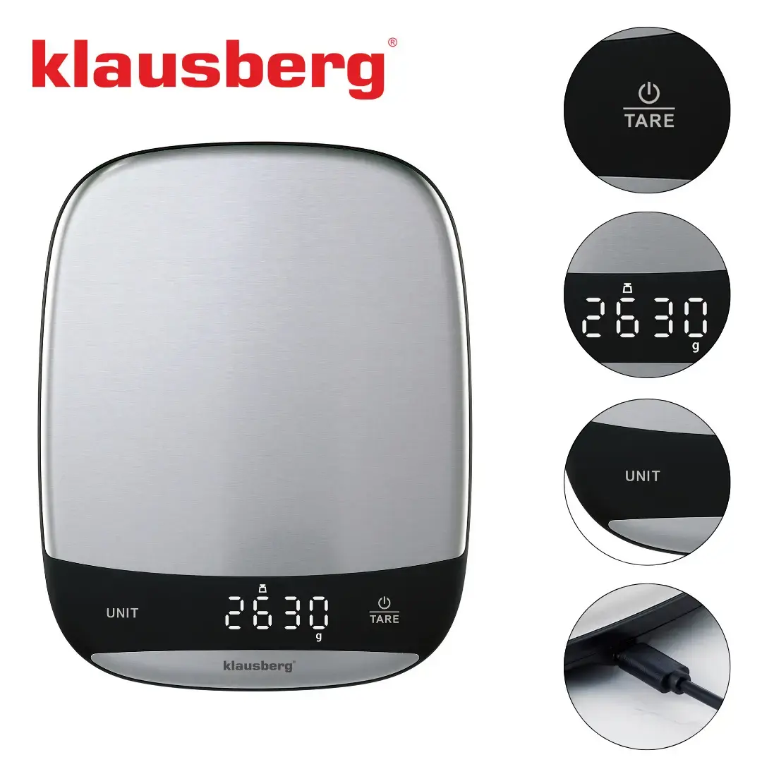 Klausberg KB 7936 digitālie virtuves svari 10 kg Photo 3