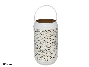 Garden Enjoy White Candle Lantern, 18 cm