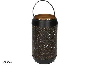 Garden Enjoy Keyla Decorative Lantern, Black, 18 cm