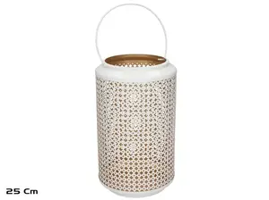 Garden Enjoy Kaia White Candle Lantern, 25 cm