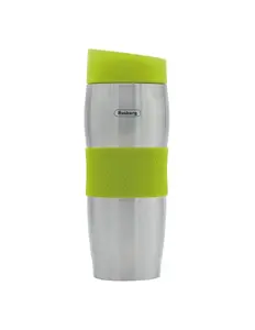 Rosberg R52011C Thermo Mug, 0.380L, Stainless Steel, Double Wall, Green