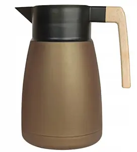 Ofenbach 101327 Thermos with Glass Insert 1.0 L, Brown