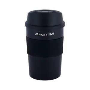 Kamille 2049 Thermal Mug, 360 ml, Stainless Steel, Black
