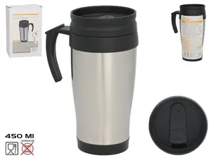 Steel thermo mug 450 Ml, 16,5 X 11,5 X 8 Cm, KITCHEN&GO