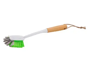 Michelino 82313 Oval Dishwashing Brush with Bamboo Handle