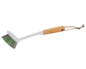Michelino 82314 Round Dishwashing Brush with Bamboo Handle