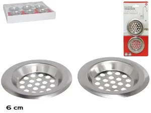 Sink Strainer Set, 6 cm, 2 Pieces