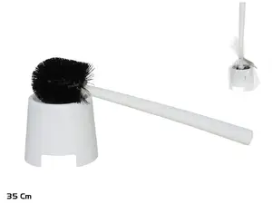 Ершик для унитаза с подставкой BATH&GO, 35 см, белый