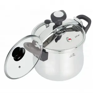 Rosberg R51311A9 Stainless Steel Pressure Cooker, 9 L, Induction Compatible