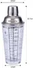 Klausberg KB 7647 Glass Cocktail Shaker with Recipes Photo 2