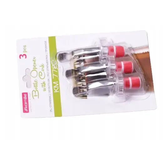 Kamille 7782 Bottle Stopper and Opener Set Photo 3