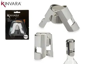 Kinvara Champagne Bottle Stopper, Stainless Steel