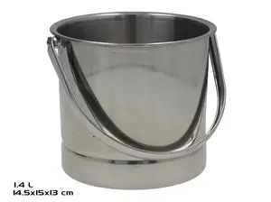 Classic Ice Bucket, 1.4 L, 14.50 x 15.00 x 13.00, KITCHEN&GO