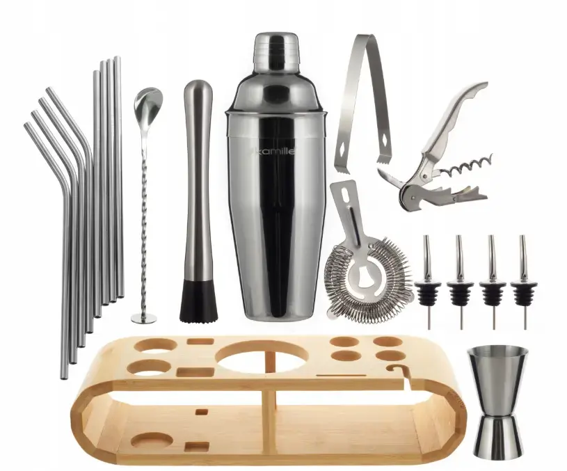 Kamille 7765 Bartender Set with Stand Photo 2