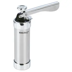 KingHoff KH 3750 Pastry Syringe with 20 Cookie Molds and 4 Decorating Tips