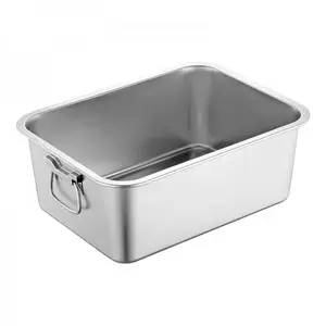 Rosberg 51222K4515 Rectangular Baking Form with Handles, Stainless Steel
