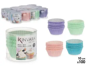 Бумажные формы для выпечки Kinvara 36969, 10 см, набор 100 шт.