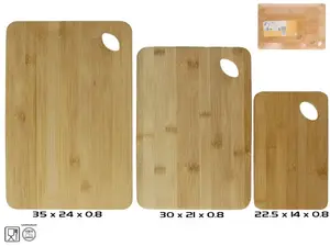 KITCHEN&GO griežamo dēļu komplekts, 3 gabali, dažādi izmēri