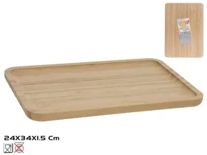 KITCHEN&GO bambusa paplāte pasniegšanai un griešanai