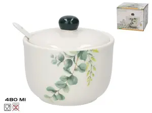 KITCHEN&GO Sugar Bowl with Spoon, 480 ml