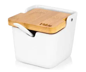 Vilde Sugar Bowl with Bamboo Lid and Spoon
