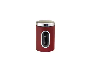 Michelino Stainless Steel Storage Container, 1.0 L, Red
