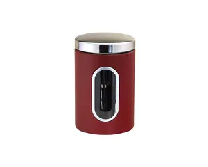 Michelino Stainless Steel Storage Container, 2.0 L, Red