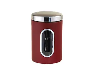Michelino 46316 Stainless Steel Storage Container, 2.5 L, Red