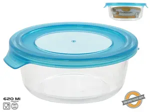 Круглый стеклянный ланч-бокс KITCHEN&GO 620 мл